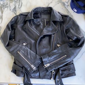 All saints leather jacket
